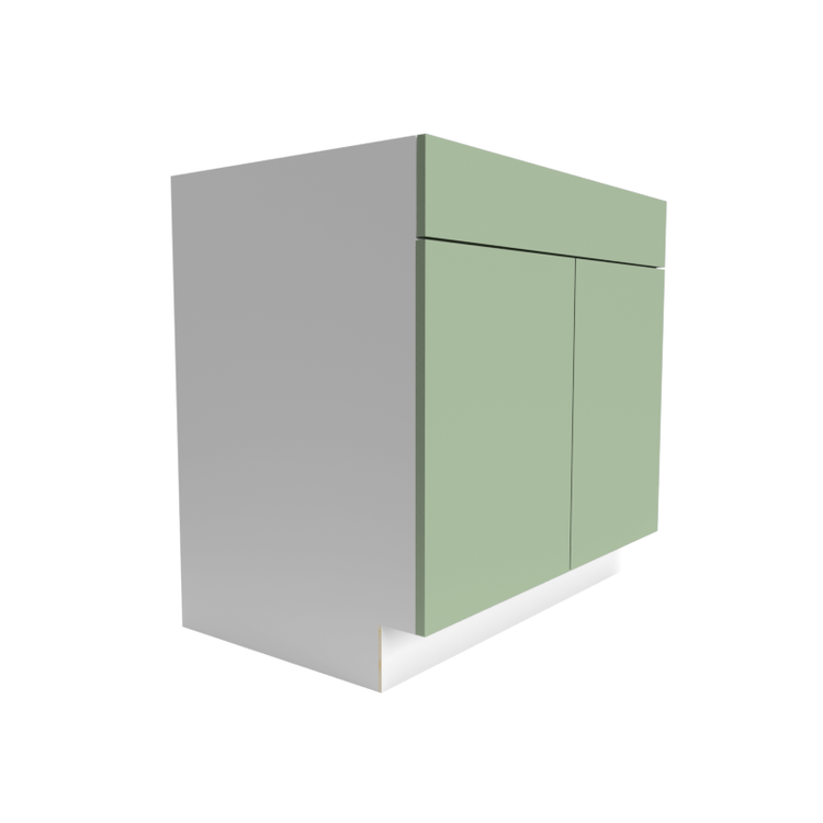 Flat B36 Green Cabinet Left Side View