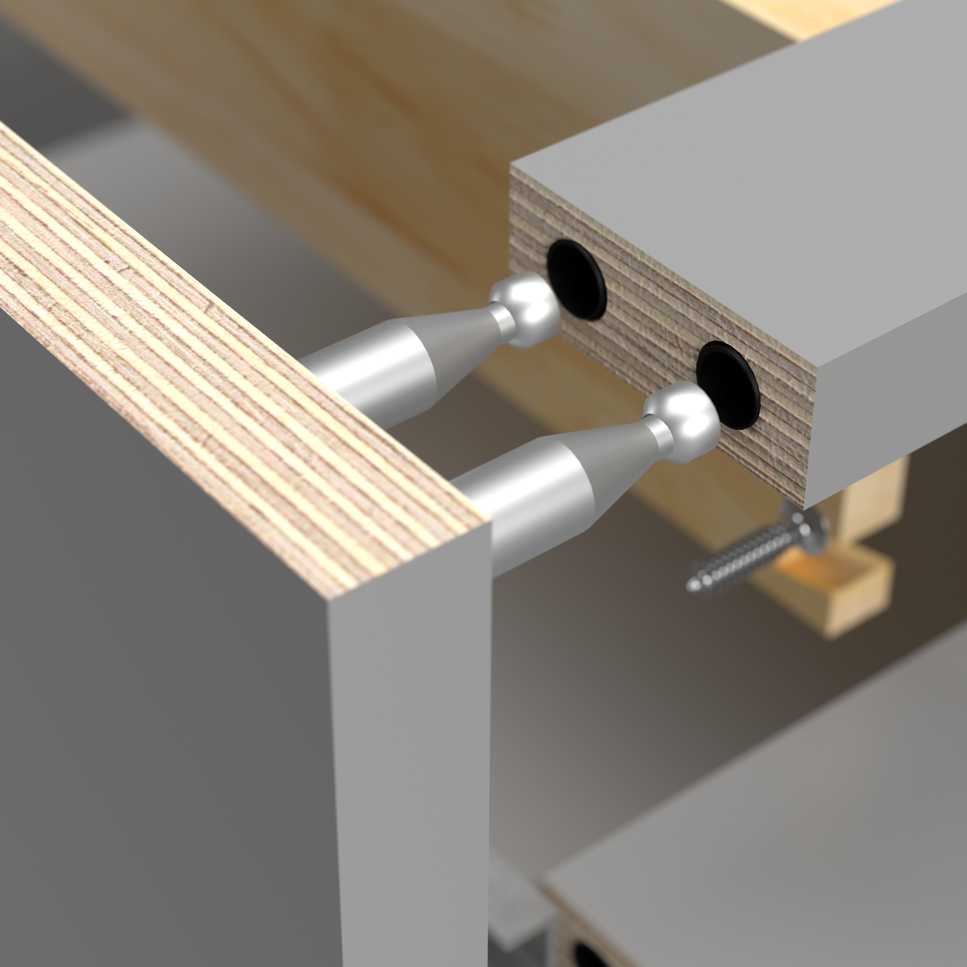 Exploded view of a clamp lock
