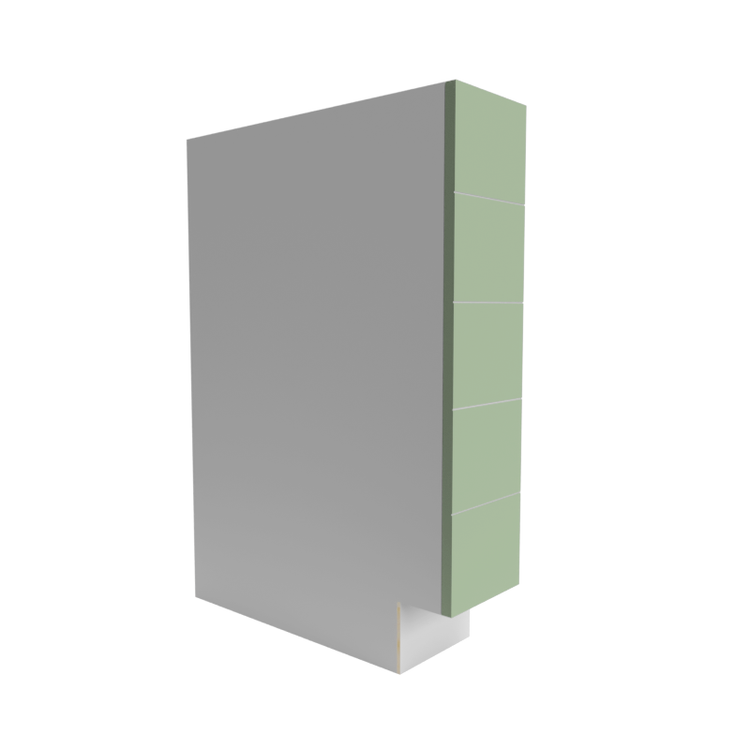 Flat Green Cabinet - Side View