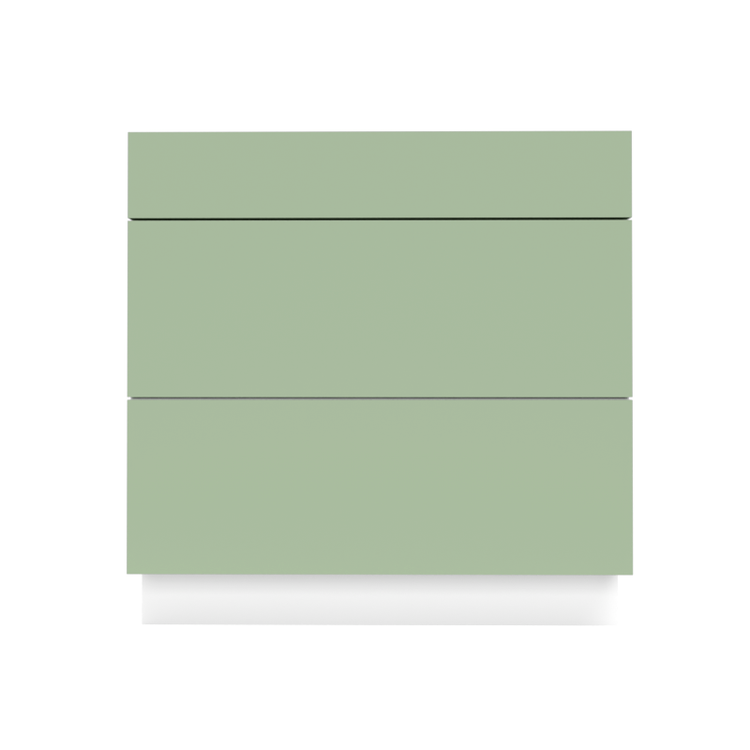 Flat Green Cabinet - Front View