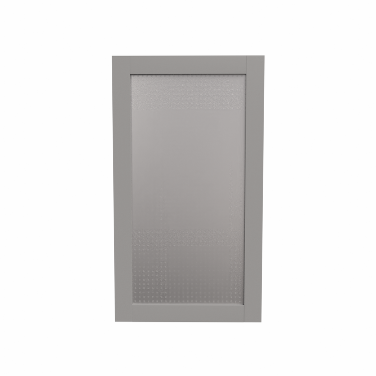 grey espresso door front view