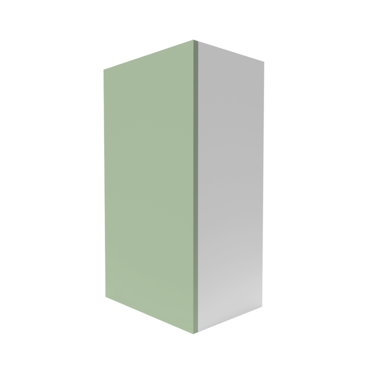 Flat green cabinet style - Right Side View