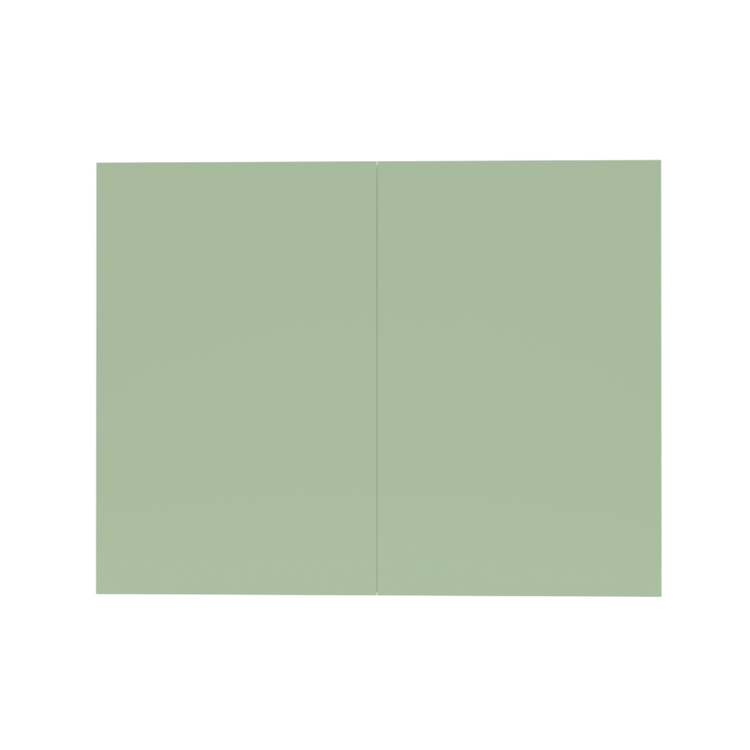 Flat W3630 Green Cabinet Front View