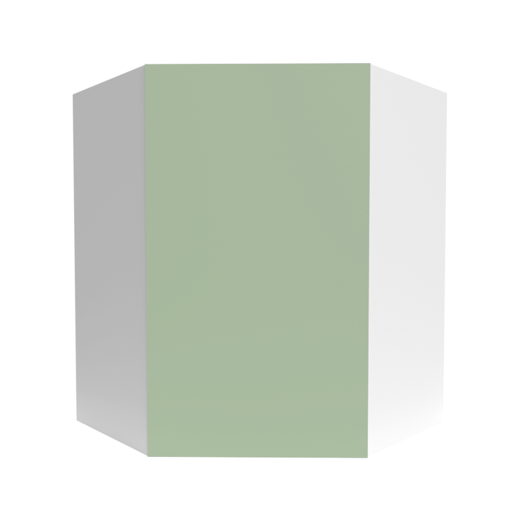 Flat WDC2430 Green Cabinet Front View