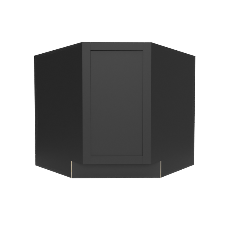 An Espresso Shaker base diagonal corner 1-door RTA cabinet