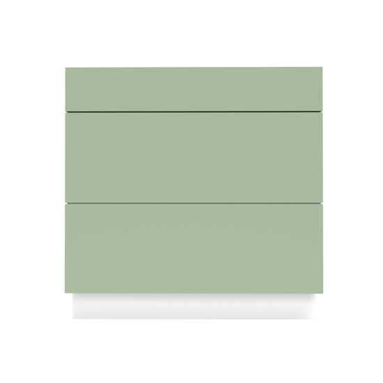 Flat Green Cabinet - Front View