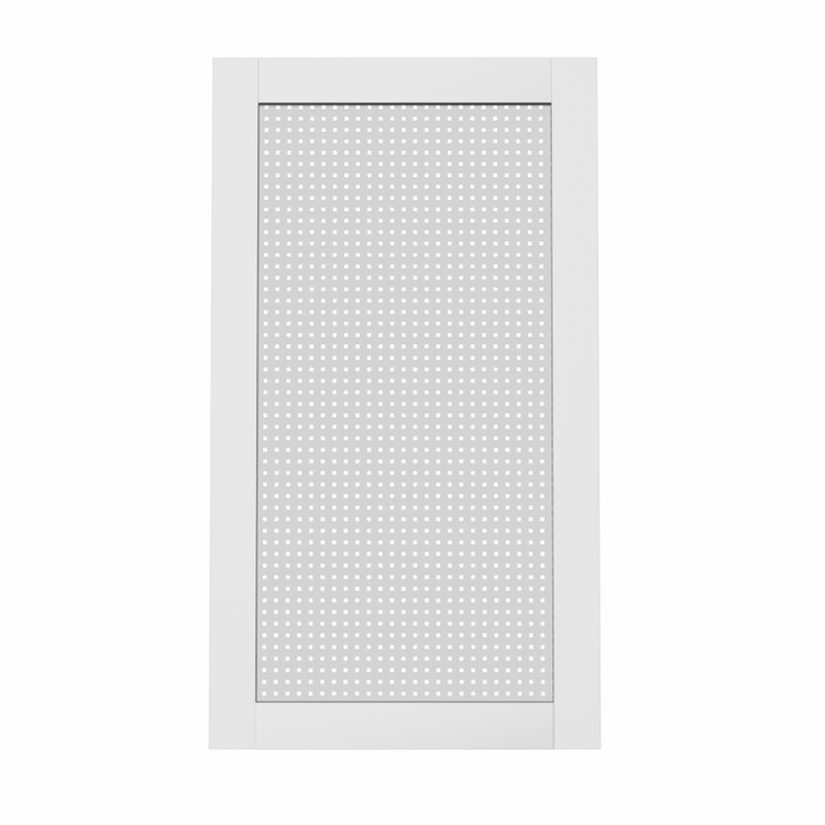 white door front view