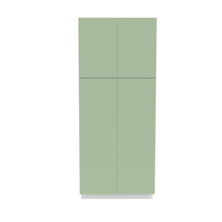 Flat PC3684 Green Cabinet Front View