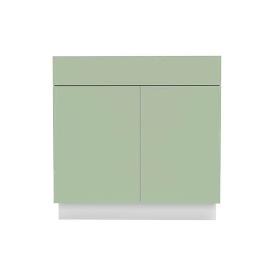 Flat Green Cabinet - Front View