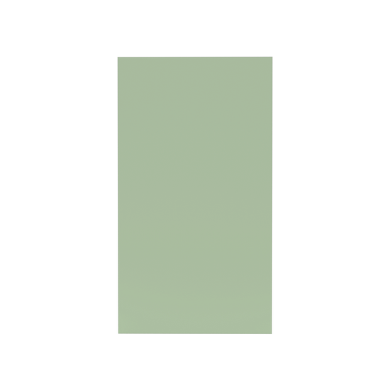 Flat green cabinet style - Front View