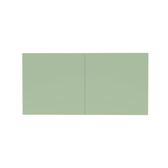 Flat W3014 Green Cabinet Front View