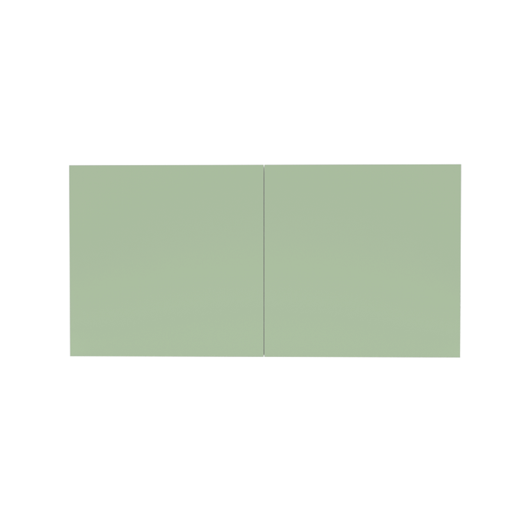 Flat W3014 Green Cabinet Front View