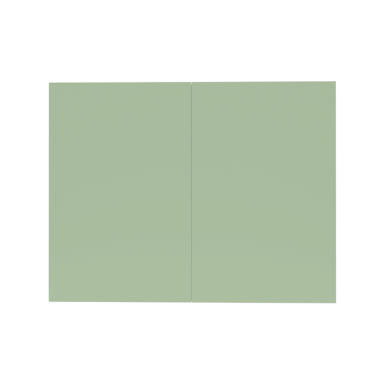 Flat W3630 Green Cabinet Front View