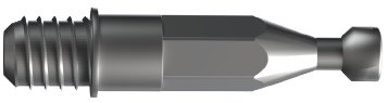 a close up of a metal object on a white background