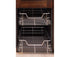 White tray cabinet inserts installed on a brown shaker cabinet