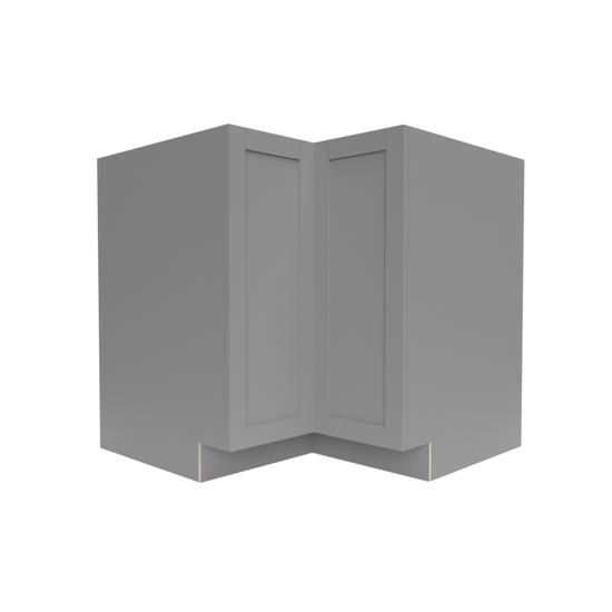 A Grey base Lazy Suzan 2-door RTA shaker cabinet