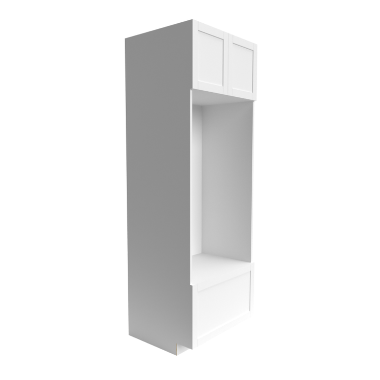 RTA White double oven 2-door & 1-drawer shaker cabinet