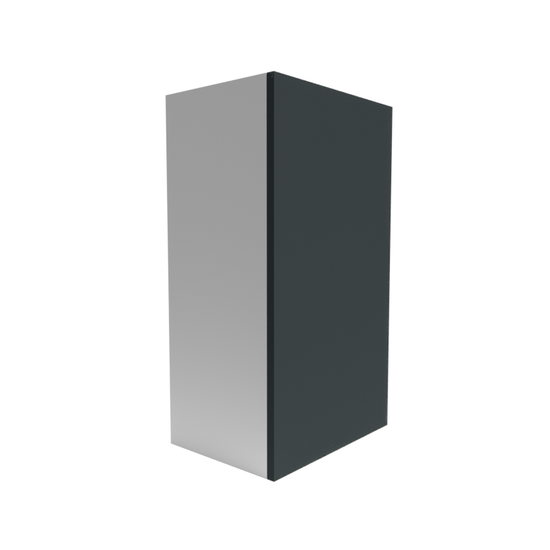 a gray and white box with a white background