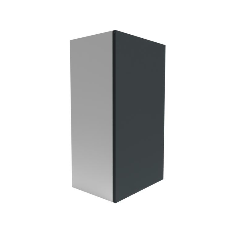 a gray and white box with a white background