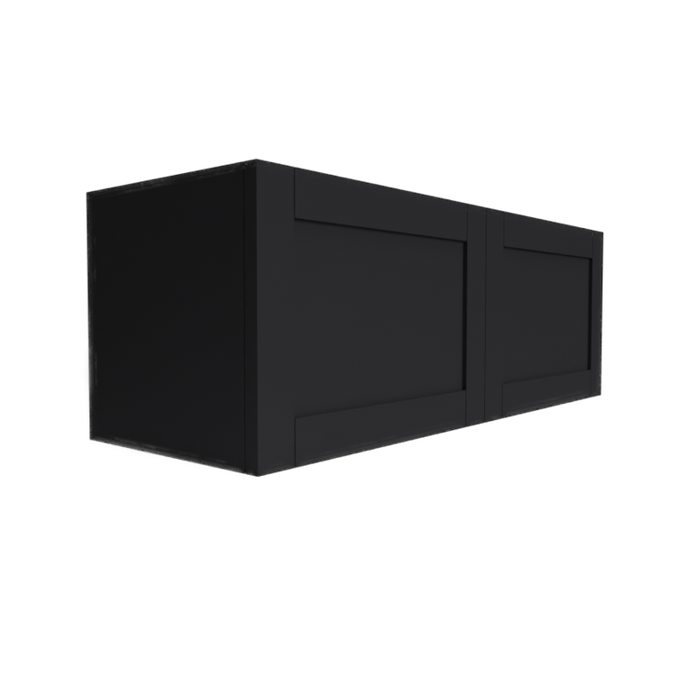 a black cabinet with two doors on a white background