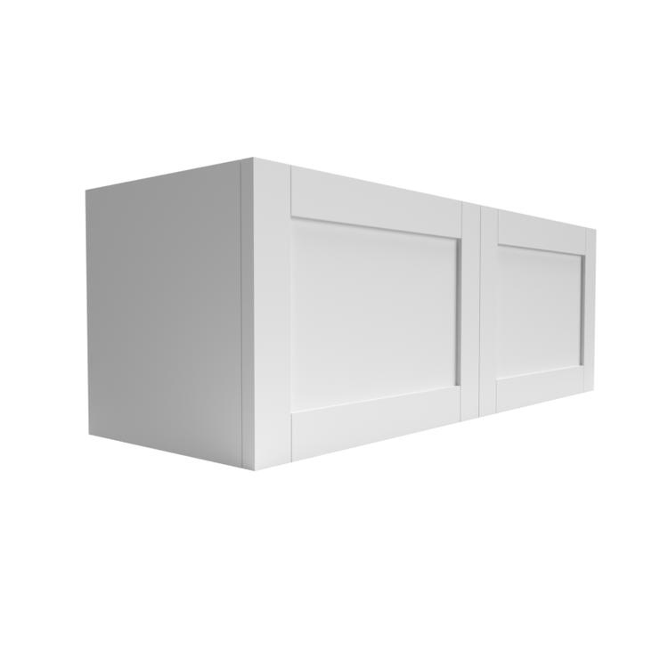 a white cabinet with two doors on a white background